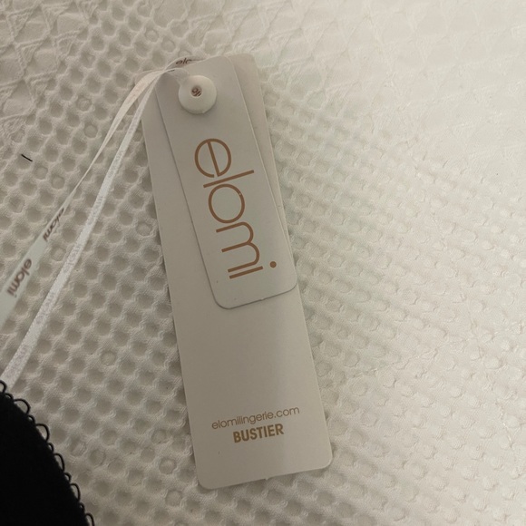 Elomi Black Lace Bustier - NWT - Picture 4 of 7